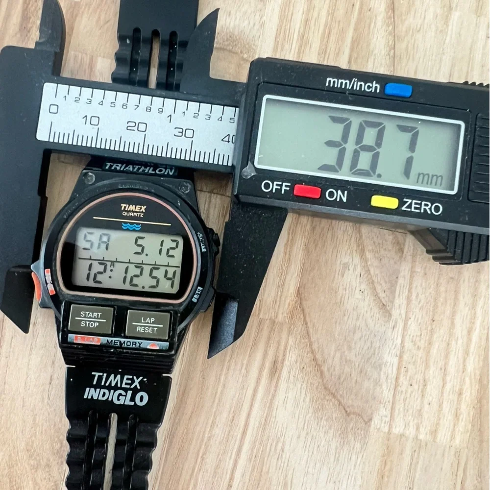 Vintage Timex Ironman triathlon 8 lap digital sports watch NEW BATTERY
